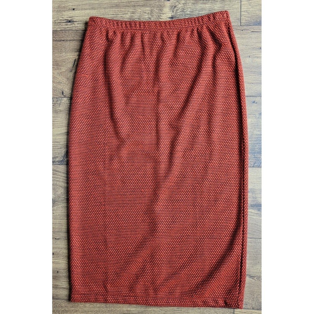Stussy Womens L Orange Dot‎ Patterned Midi Skirt